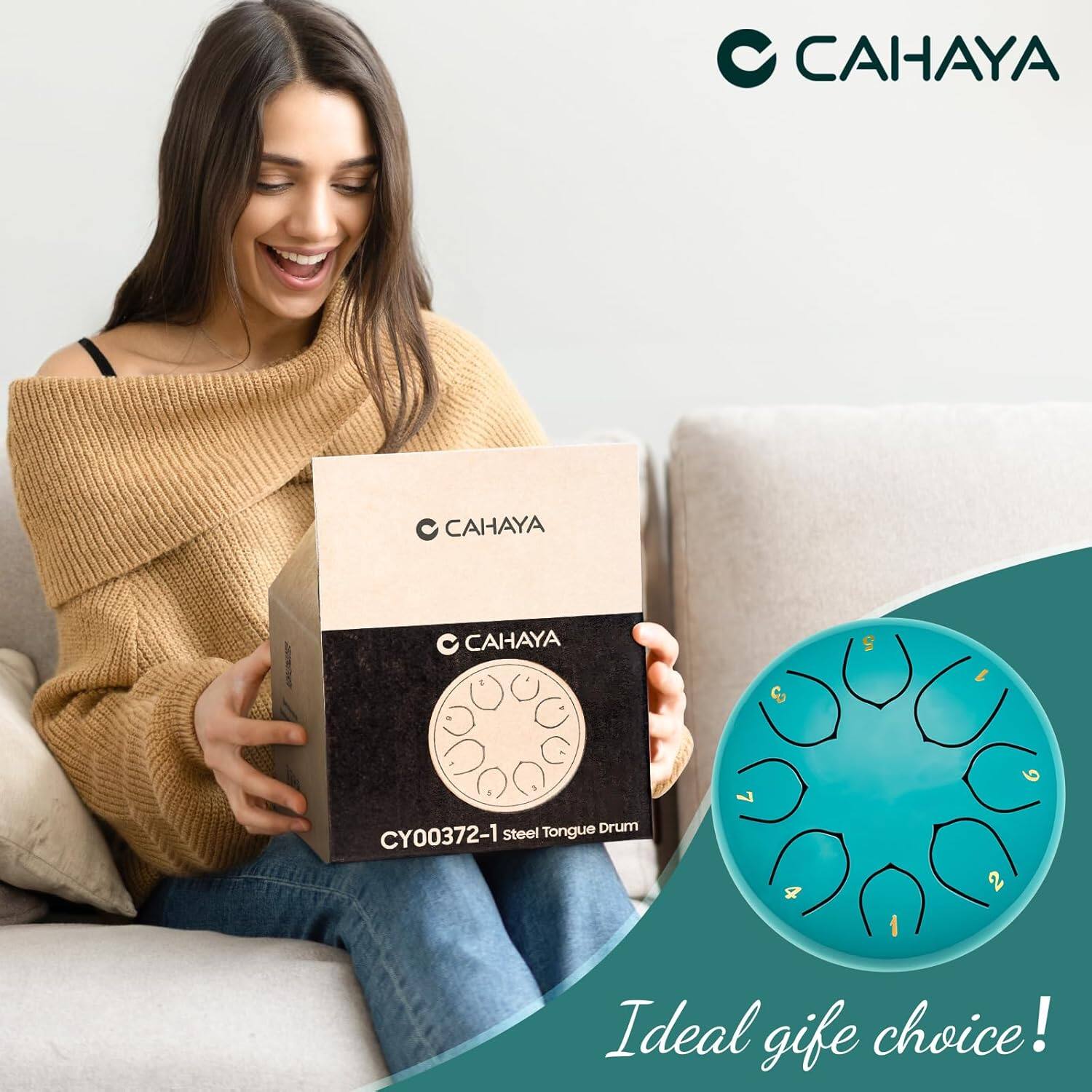 CAHAYA Ae CAHAYA 3 1O L Steel Tongue Drum CY00372-1 J 4 1 6 2 Ideal gift choice!