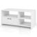 Alt View 19. Costway - TV Stand Modern Media Console Table w/ Drawer & 3 Compartments for TVs up to 50'' - White.