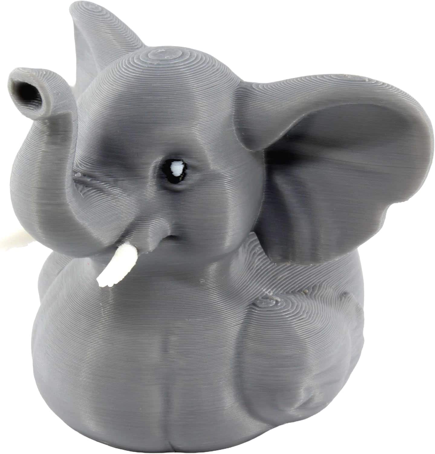JuzToys - Elephant Duck Figurine, 4x4 Ducking, Fun Car Dashboard Accessory, Unique Elephant Gifts, Ducks for Cars by PowerTRC - Gray