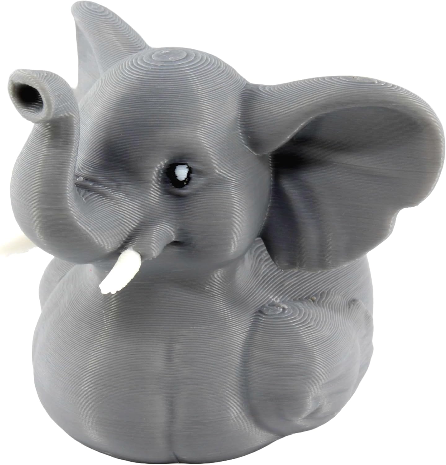 Front. JuzToys - Elephant Duck Figurine, 4x4 Ducking, Fun Car Dashboard Accessory, Unique Elephant Gifts, Ducks for Cars by PowerTRC - Gray.