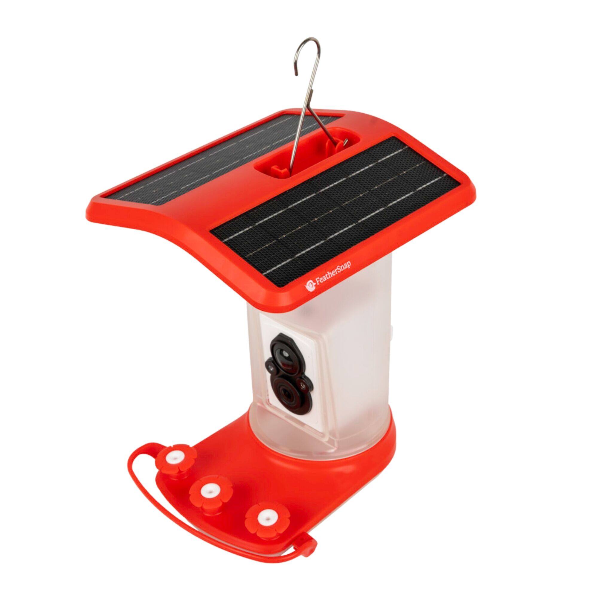 Angle. Tactacam - WiFI enabled Hummingbird feeder - Red, Clear.