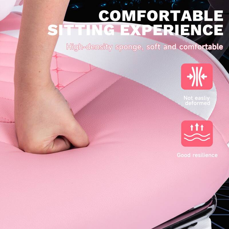 COMFORTABLE SITTING EXPERIENCE  
High-density sponge, soft and comfortable  
Not easily deformed  
Good resilience