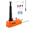 Front. VEVOR - Electric Car Jack, 15 Tons /33000 lbs, Adjustable Electric Scissor Jack with High Load Capacity, 12V Dual-Powered Tire - Orange;Black.