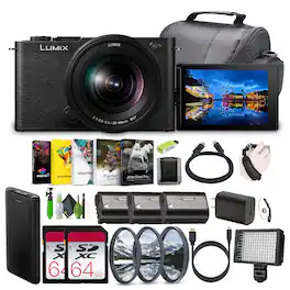 Panasonic - LUMIX S9 Mirrorless Camera w 20-60mm L Mount Lens Bundle (International Version) - Black