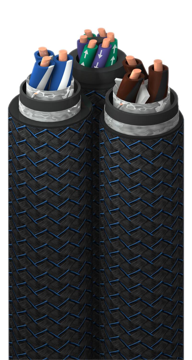 Alt View 13. AudioQuest - Hurricane High (Variable) Current 6.6' Power Cable with C19 to 3-Prong Wall Plug Connectors - Black.