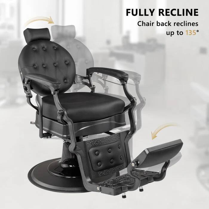 FULLY RECLINE  
Chair back reclines up to 135°