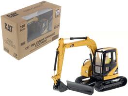 CAT Caterpillar 308C CR Excavator with Operator "Core Classics Series" 1/50 Diecast Model by Diecast Masters - Yellow