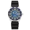 Citizen - Promaster Rubber Strap Blue Dial Automatic Diver's NY0129-07L 200M Men's Watch - Black, Blue