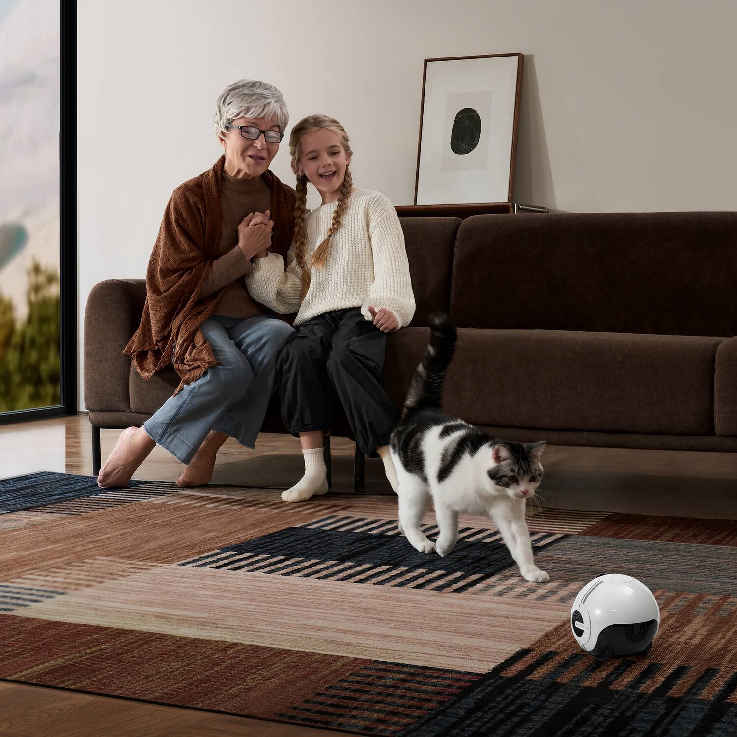 Alt View 7. Enabot - EBO Max FamilyBot Smart AI Home Robot with 4K Camera, Two-Way Video, Intelligent Navigation, Home & Pet Monitoring.