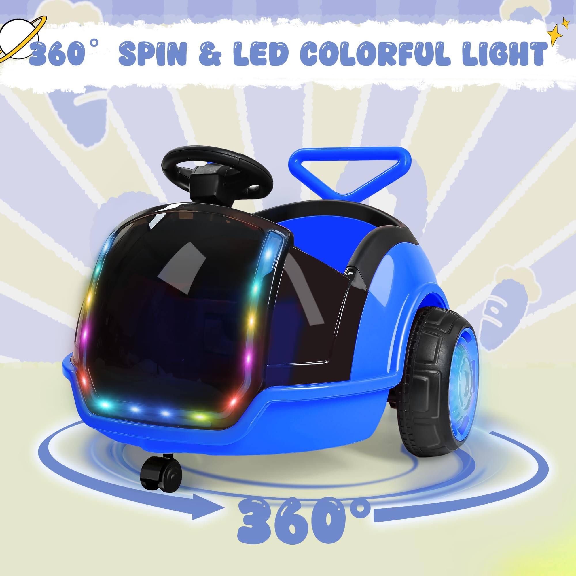 360° SPIN & LED COLORFUL LIGHT