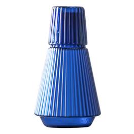 Jay Import - Vintage Ribbed 2 Pc Water Carafe Set - Blue