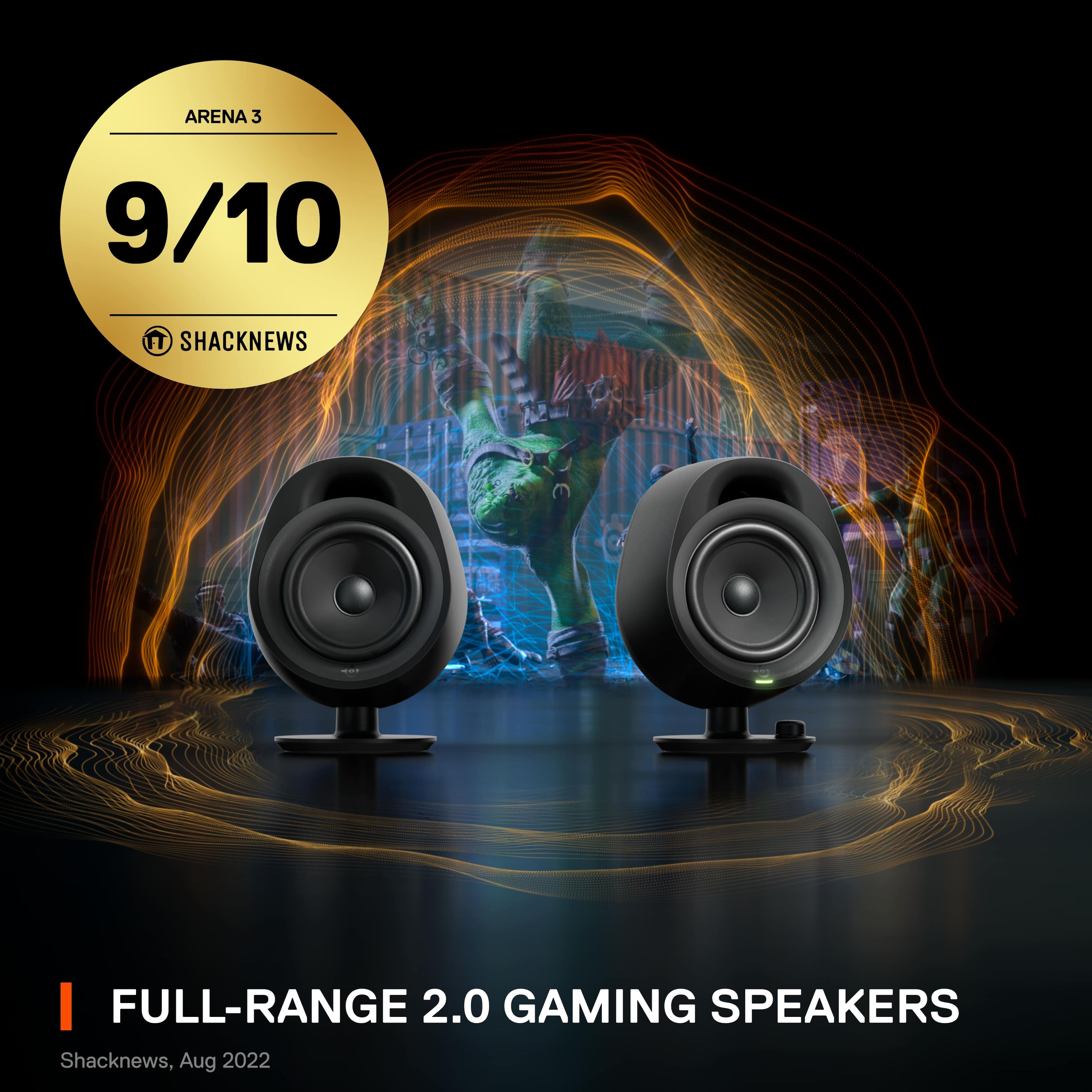 ARENA 3 9/10 IT SHACKNEWS FULL-RANGE 2.0 GAMING SPEAKERS Shacknews, Aug 2022