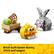 Brick-built Easter Bunny, chick and wagon