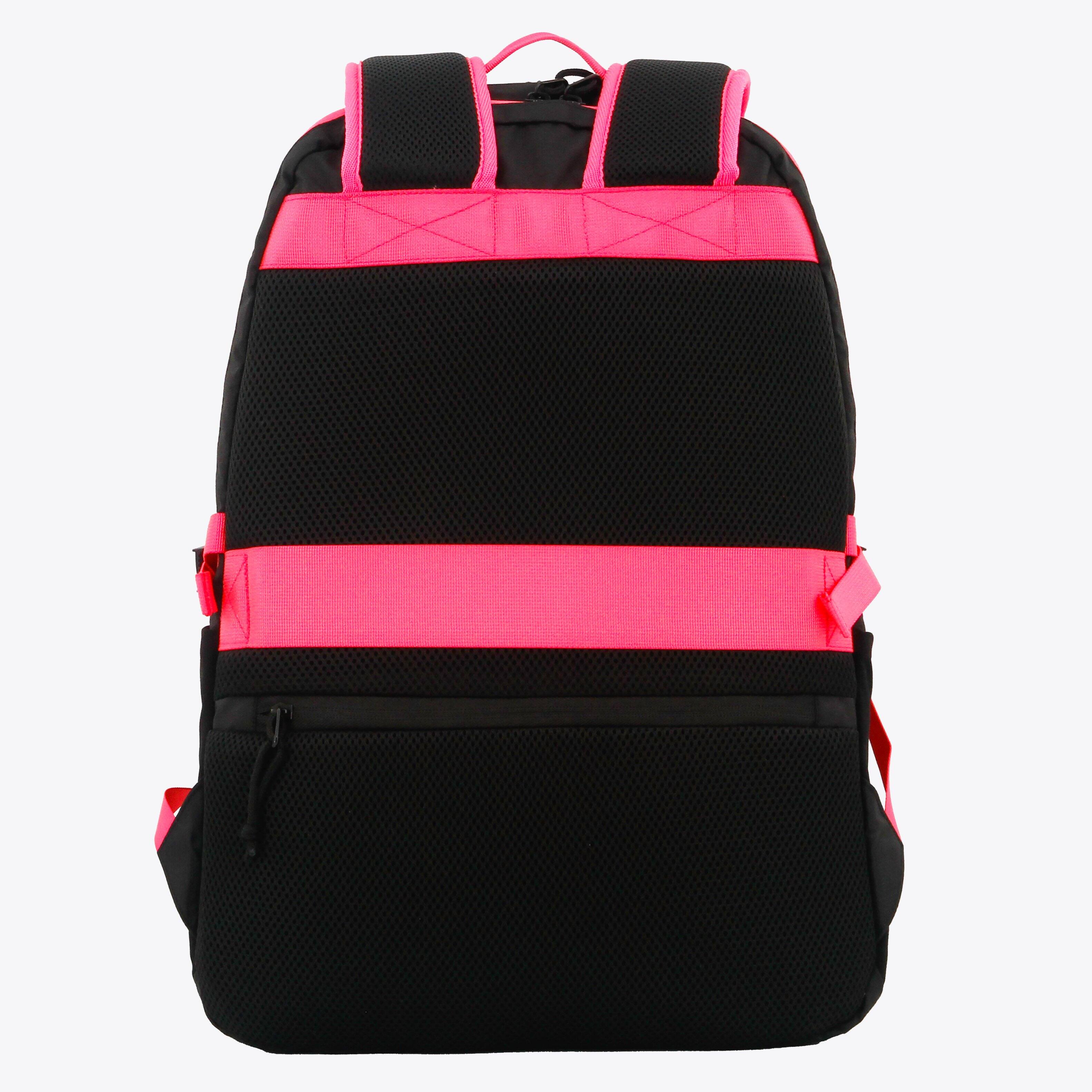 Back. J World - J World Girls Stride Laptop Backpack for School and Travel, Black/Pink - BLACK/PINK.