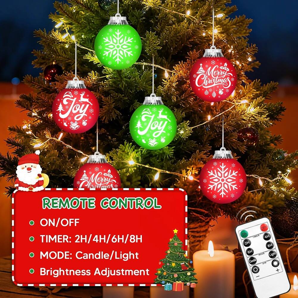 REMOTE CONTROL  
- ON/OFF  
- TIMER: 2H/4H/6H/8H  
- MODE: Candle/Light  
- Brightness Adjustment