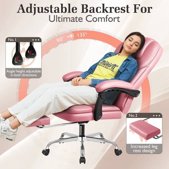 Adjustable Backrest For Ultimate Comfort

No.1
90°
135°
Angle height adjustable in both directions

No.2
Increased leg rest design