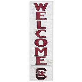 Jardine - South Carolina Gamecocks 10'' x 35'' Indoor/Outdoor Welcome Sign - White