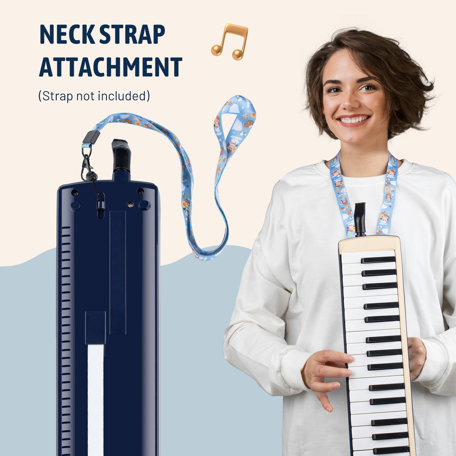 NECK STRAP ATTACHMENT  
(Strap not included)