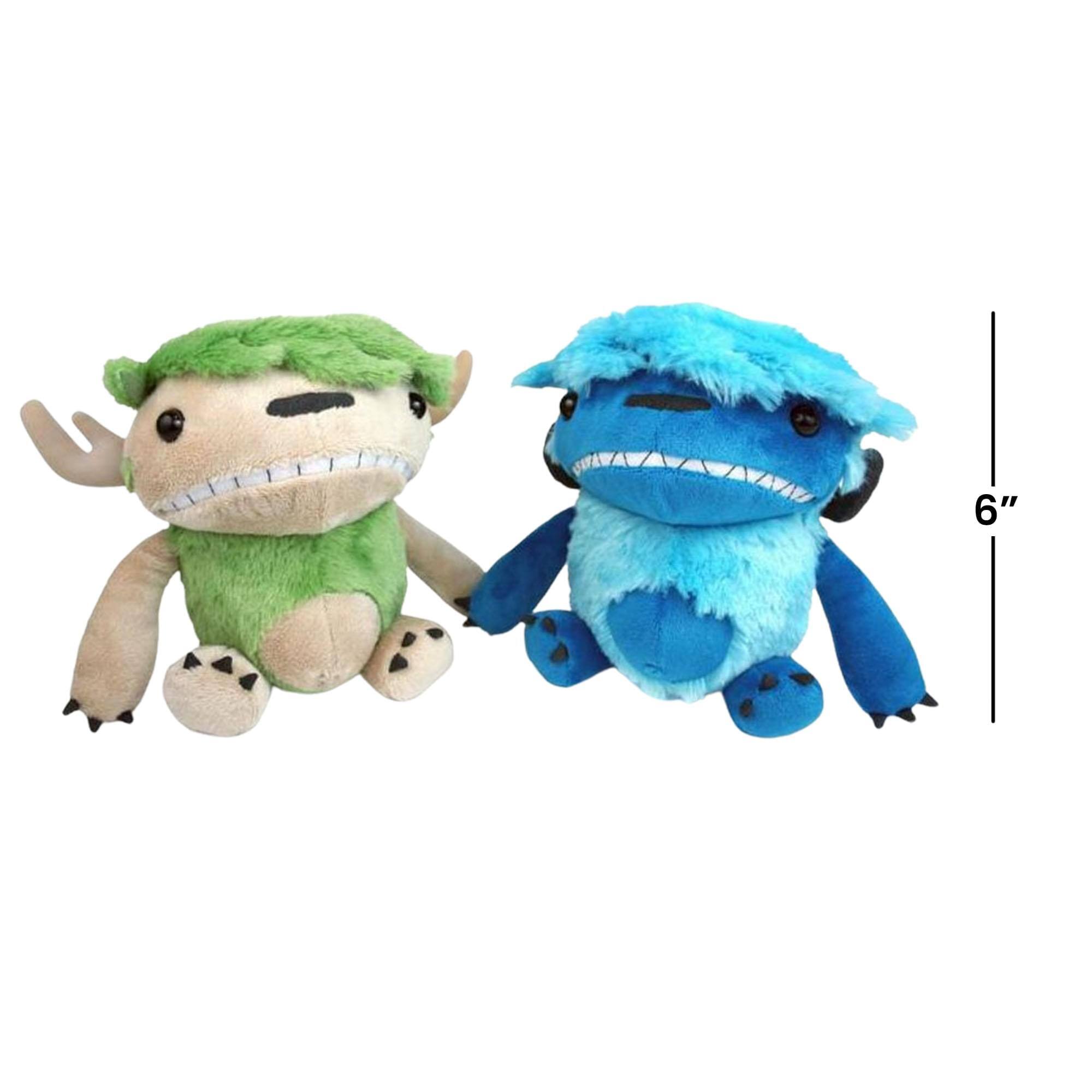 Alt View 10. Crowded Coop - Imps And Monsters Angus & Edie 6" Backpack Clip-On Plush 2-Pack Set.