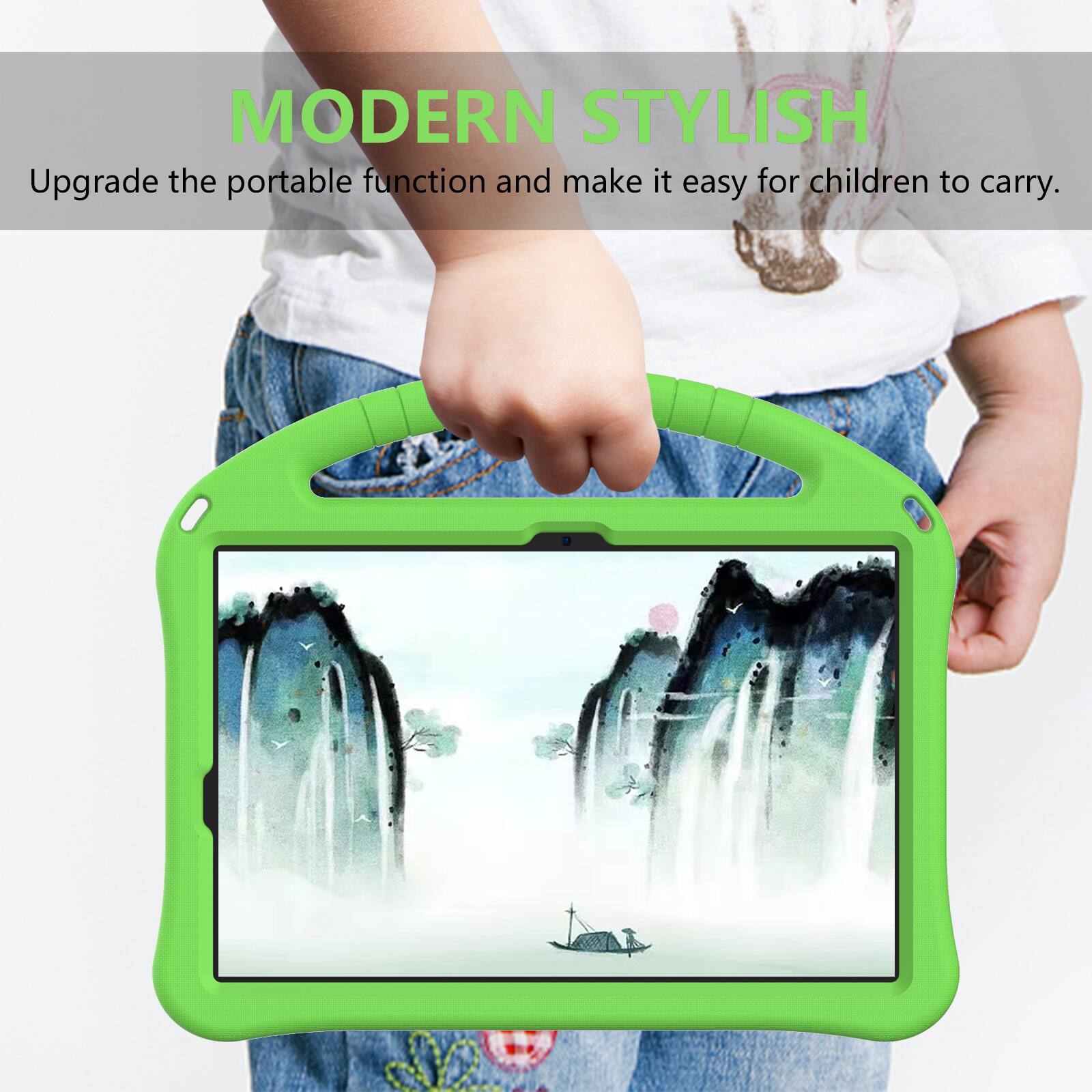 MODERN STYLISH  
Upgrade the portable function and make it easy for children to carry.