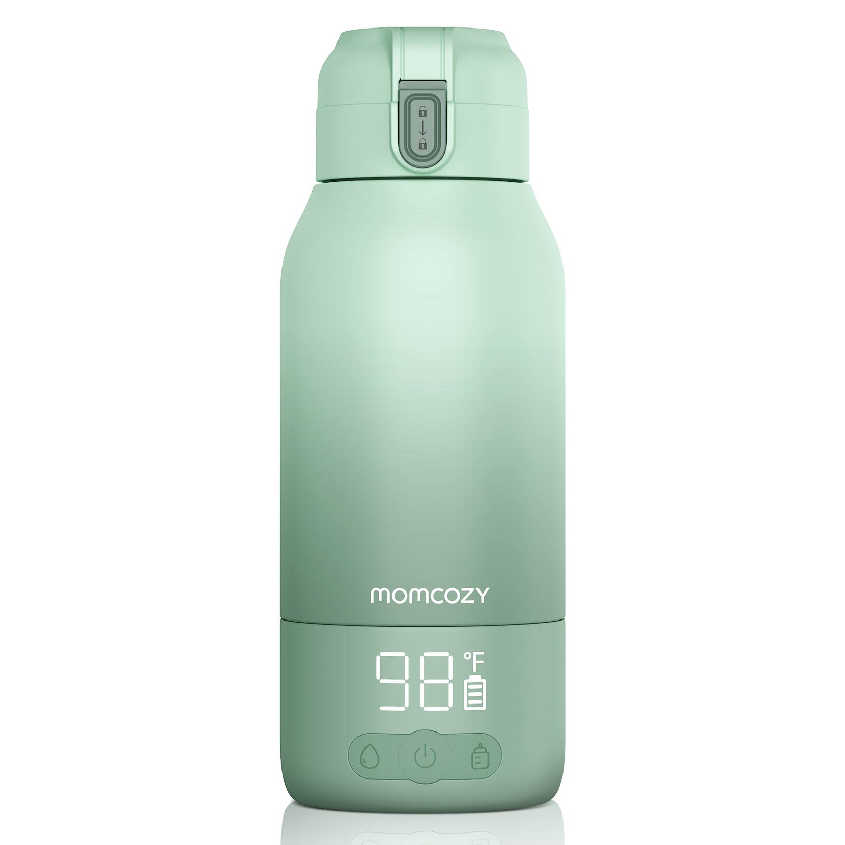 Front. Momcozy - Superfast Portable Breast Milk & Water Warmer for Travel - Green.