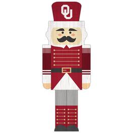 Fan Creations - Oklahoma Sooners 31'' Nutcracker Leaner - Multicolor