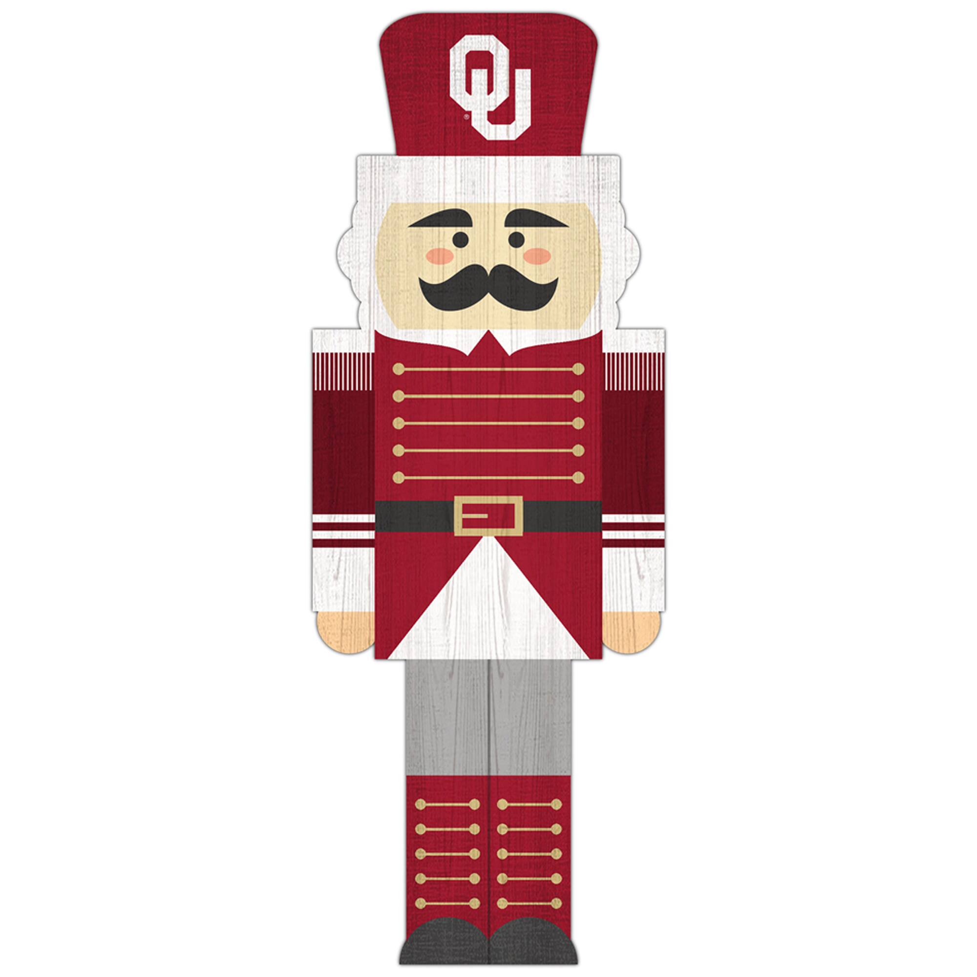 Oklahoma Sooners 31'' Nutcracker Leaner
