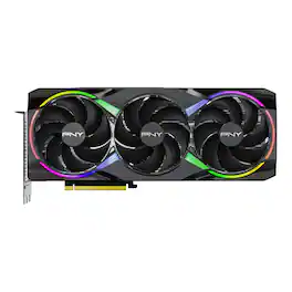 PNY - GeForce RTX 5080 ARGB 16GB OC GDDR7 PCI Express 5.0 Graphics Card with Triple Fan - Black