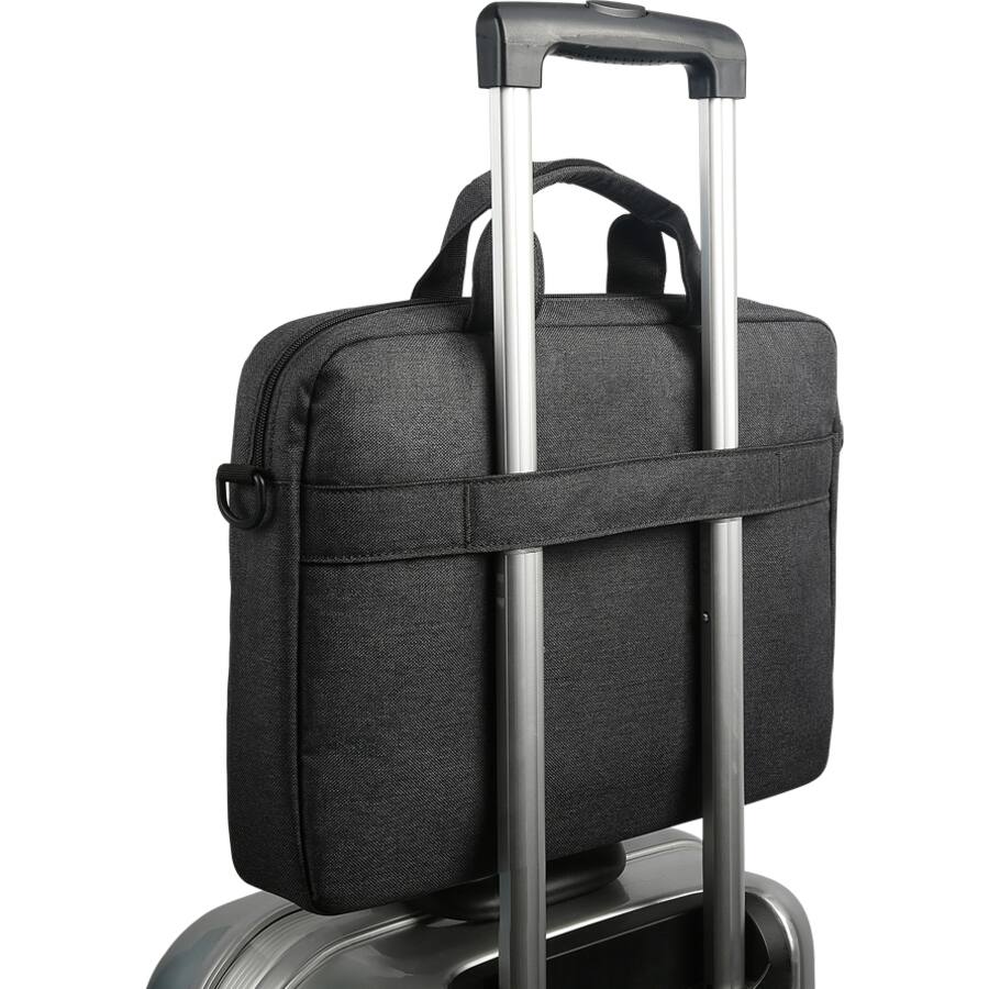 Alt View 2. Lenovo - Lenovo 15.6" Laptop Casual Toploader - Black - Water Resistant - Polyester Body - Handle, Luggage Strap - Casual and - Black.