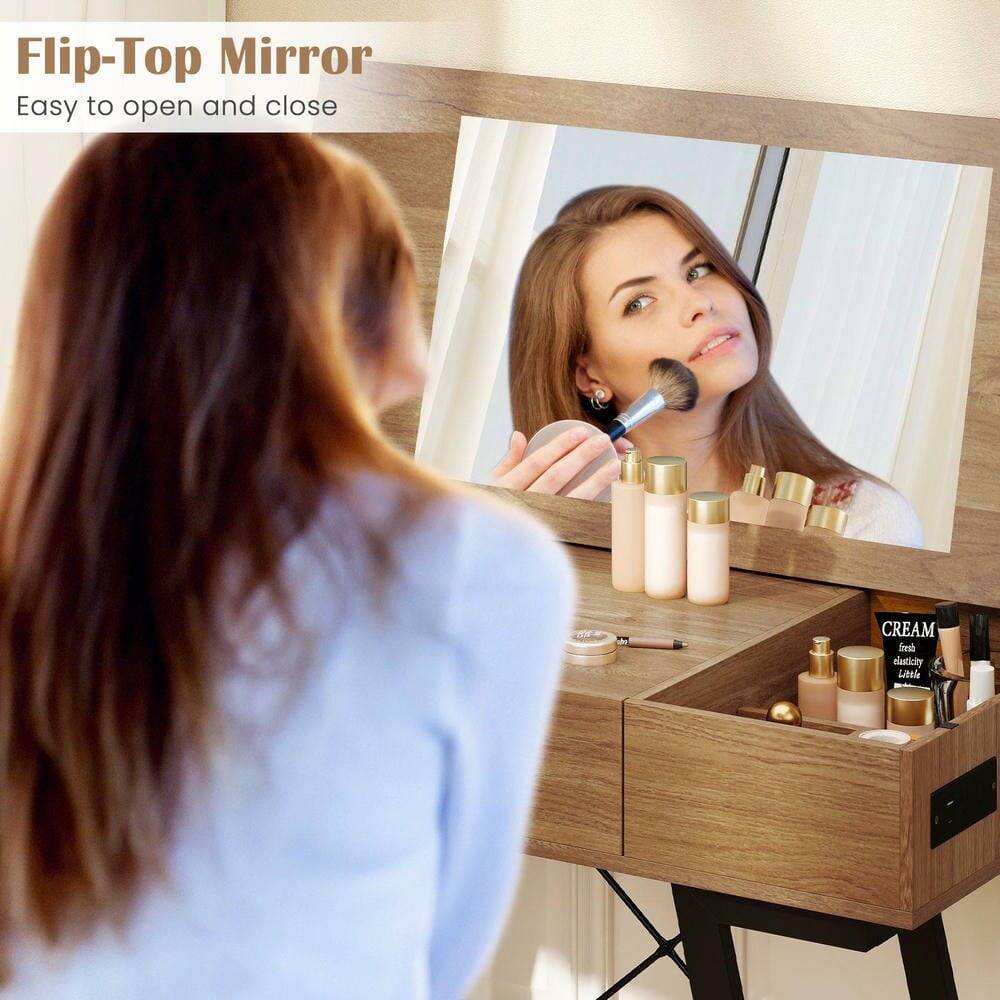 Flip-Top Mirror  
Easy to open and close  

CREAM  
fresh elasticity  
little