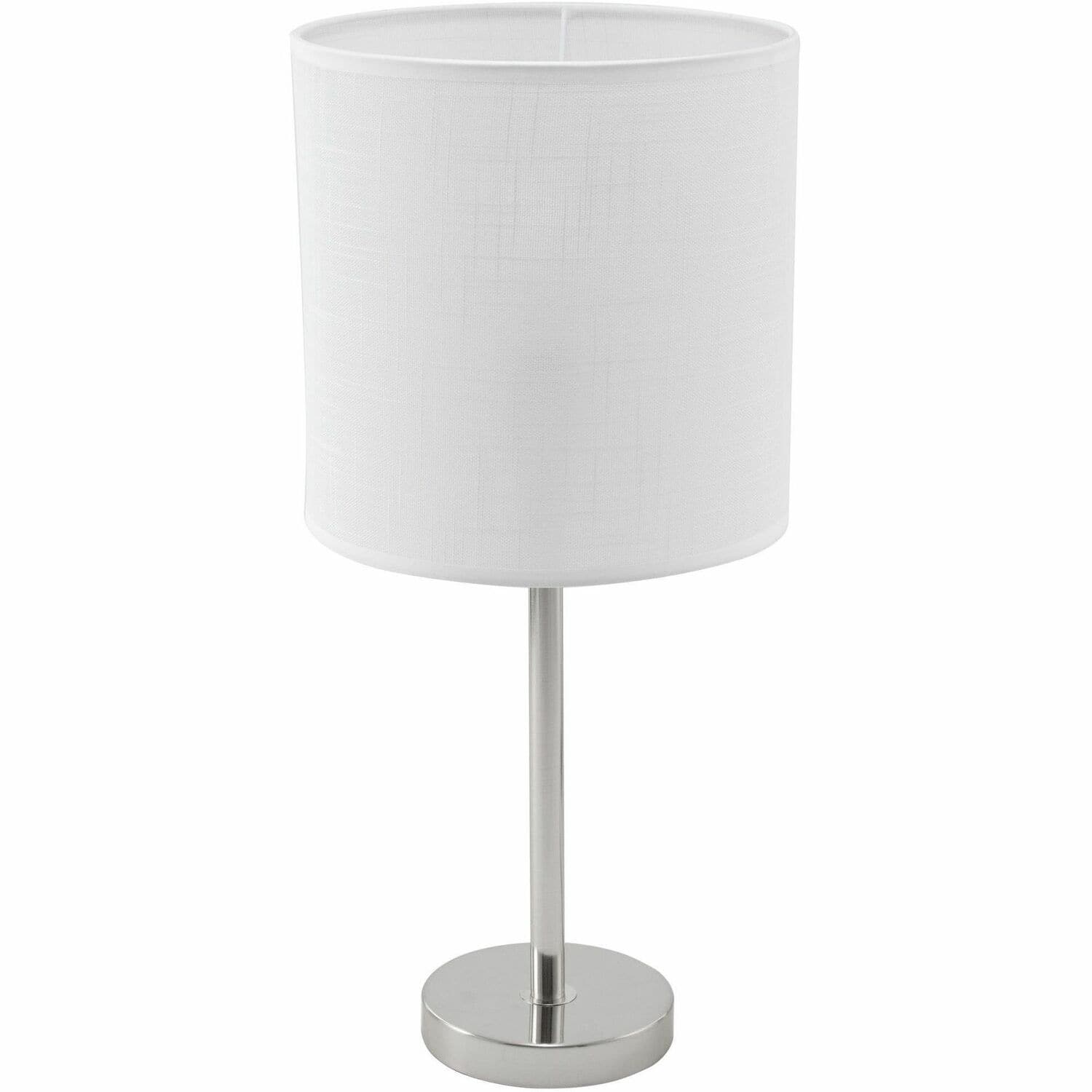 Lorell - LED Contemporary Table Lamp  22" Height x 10" Width  10 W LED Bulb  Brushed Nickel