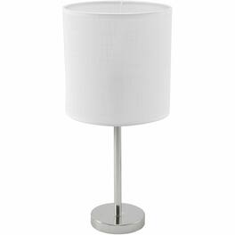 Lorell - LED Contemporary Table Lamp 22" Height x 10" Width 10 W LED Bulb Brushed Nickel