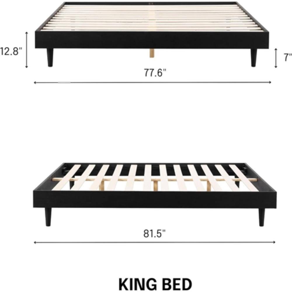 12.8"  
77.6"  
7"  
81.5"  
KING BED