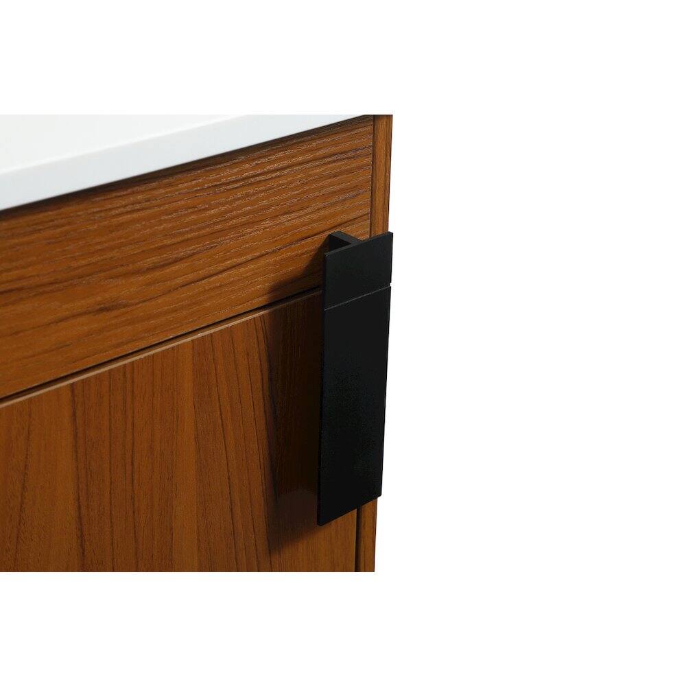 Back. Elegant Kitchen and Bath - 18 Inch Single Bathroom Vanity In Teak - Teak.
