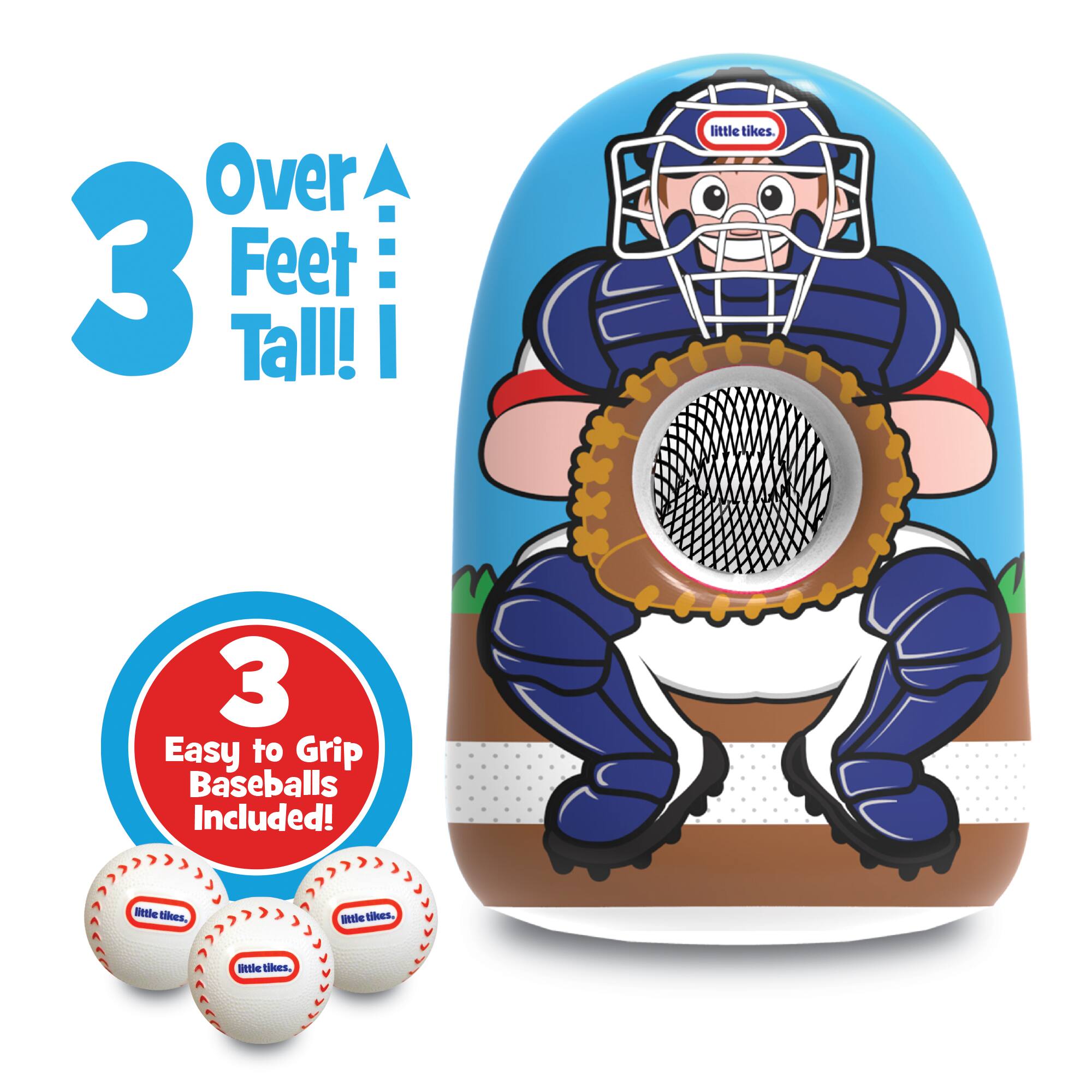 Over 3 Feet Tall! Little Tikes. 3 Easy to Grip Baseballs Included!