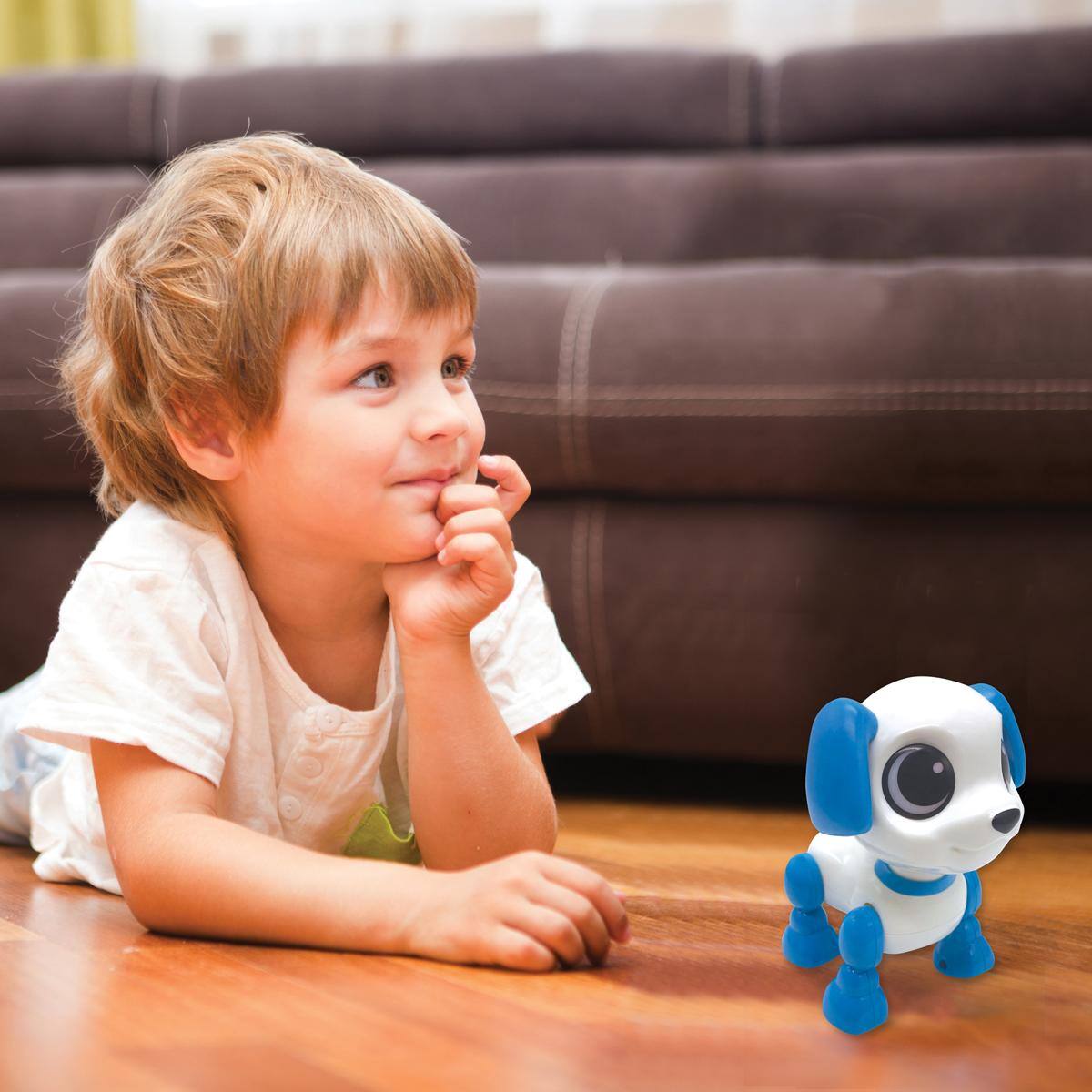 Alt View 5. Lexibook - Power Puppy Mini - Dog robot with light and sound effects, hand clap command, voice repeat.