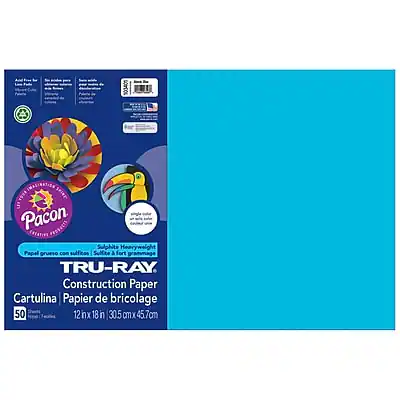103401 INSEIRATION
Pacon PRODUETS
Sulphite Heavyweight Papel grueso con sulfato
Sulfite Forte grammage
TRU-RAY
Construction Paper
Cartulina
Papier de bricolage
50
12 in x 18 in
30.5 cm x 45.7 cm