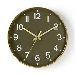 Oumilen - 12" Modern Wall Clock - Gold