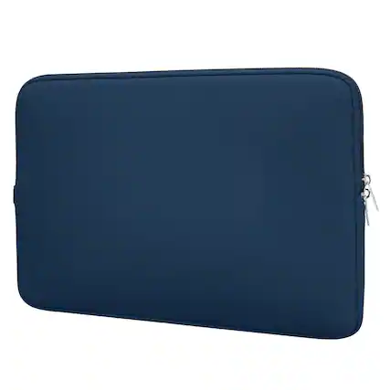 Front. Unique Bargains - Laptop Case - Polyester Computer Sleeve Carrying Bag, Shockproof Protective Cover for 17" Notebook - Dark Blue.