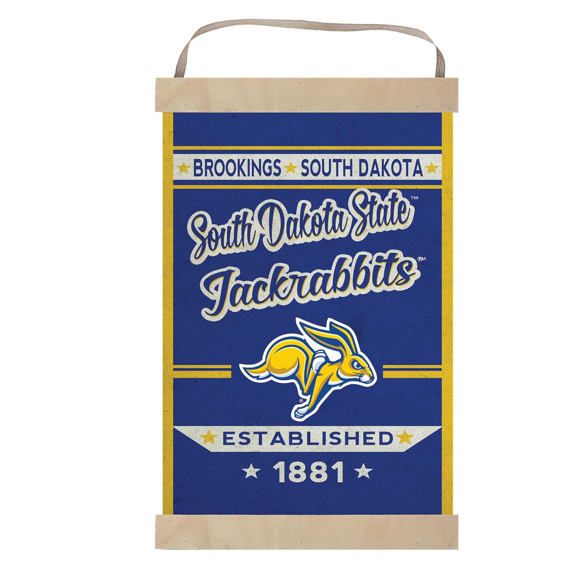 Jardine South Dakota State Jackrabbits 12'' x 20'' Faux Rust Banner ...