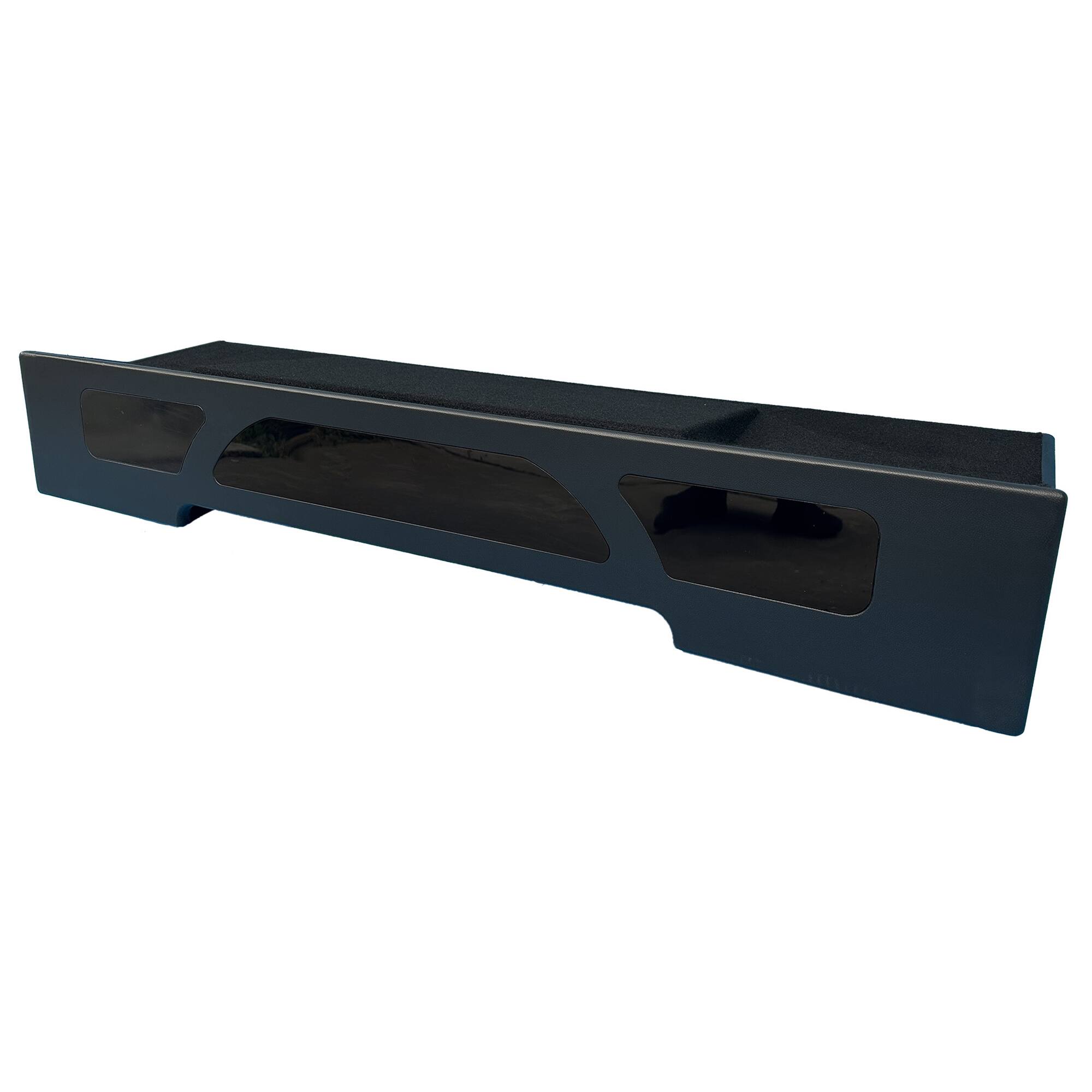 Alt View 7. QPower - QPower QLuxe Dual 12" Sealed Subwoofer Box for Ford F150 & F250/F350 Super Crew - BLACK & ACYLIC.