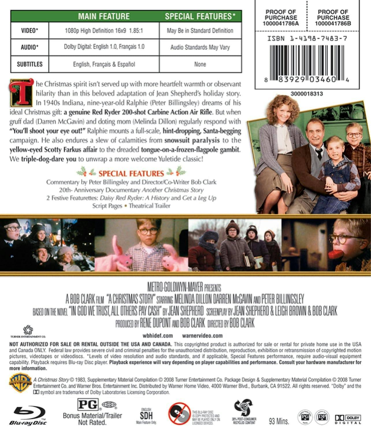 Back. A Christmas Story [Blu-ray].