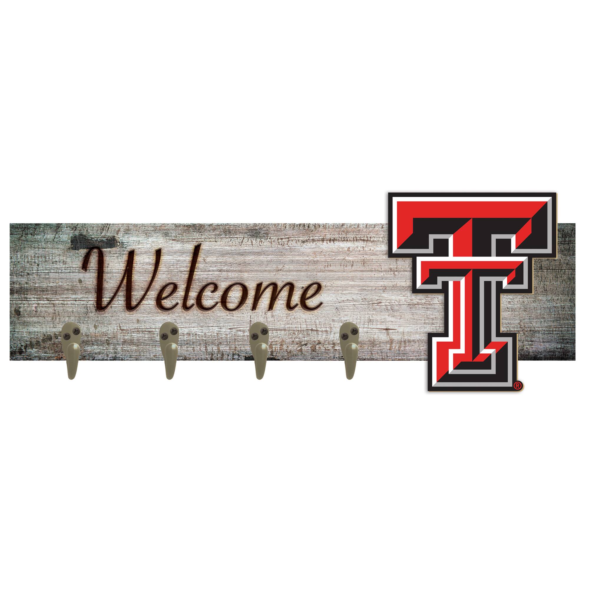 Texas Tech Red Raiders 24" x 6" Mounted Coat Hanger