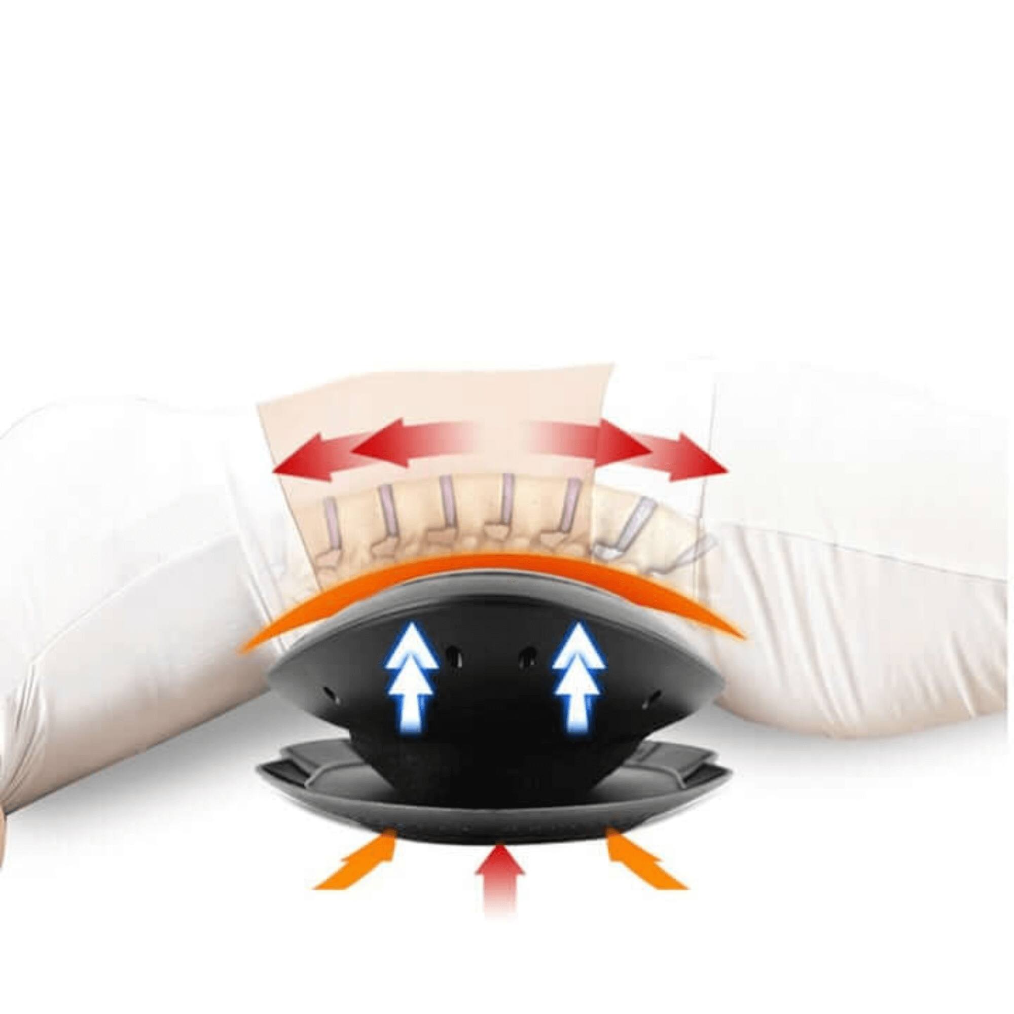 Alt View 6. Bella2Bello - Wilton Professional Lower Back Stretcher & Massager with Heat Function.