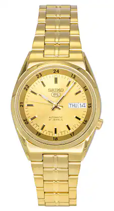 Seiko - 5 Automatic 21 Jewels Japan Made SNK574 SNK574J1 SNK574J Men's Watch - Gold
