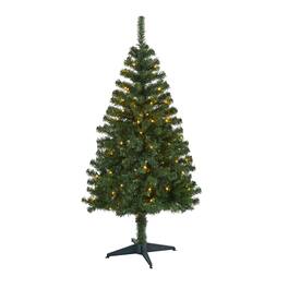 BreeBe - 4' Northern Tip Christmas Tree w/150 LED Lights w/250 Tips - Green