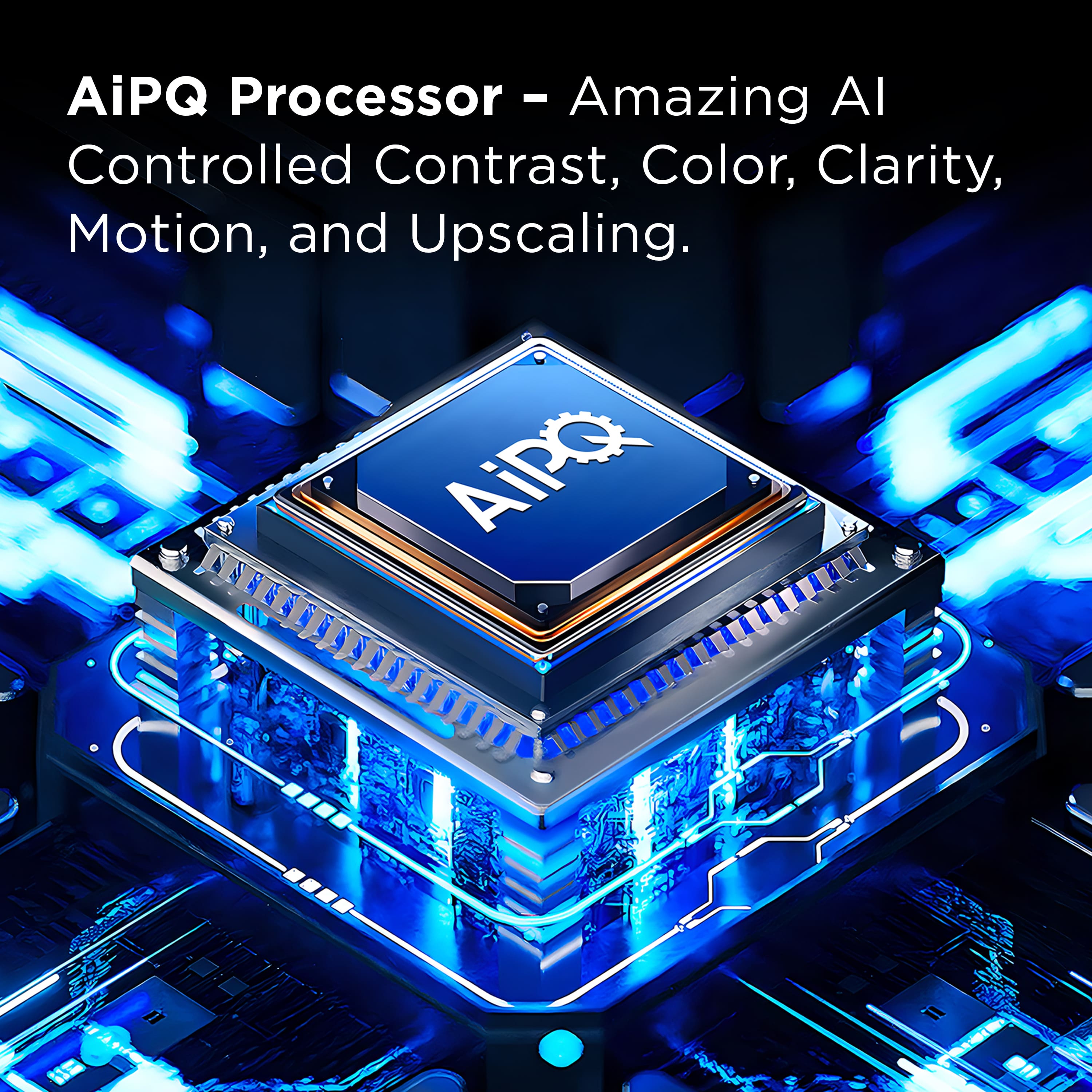 AiPQ Processor - Amazing AI Controlled Contrast, Color, Clarity, Motion, and Upscaling.