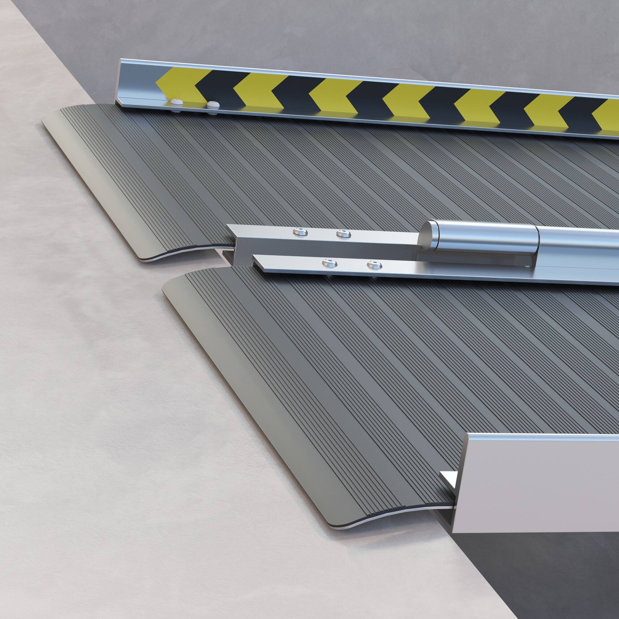 Alt View 8. Homcom - Wheelchair Ramp, 10FT Foldable Threshold Ramp, Aluminum Handicap Ramp with Non-Slip Surface - Black.