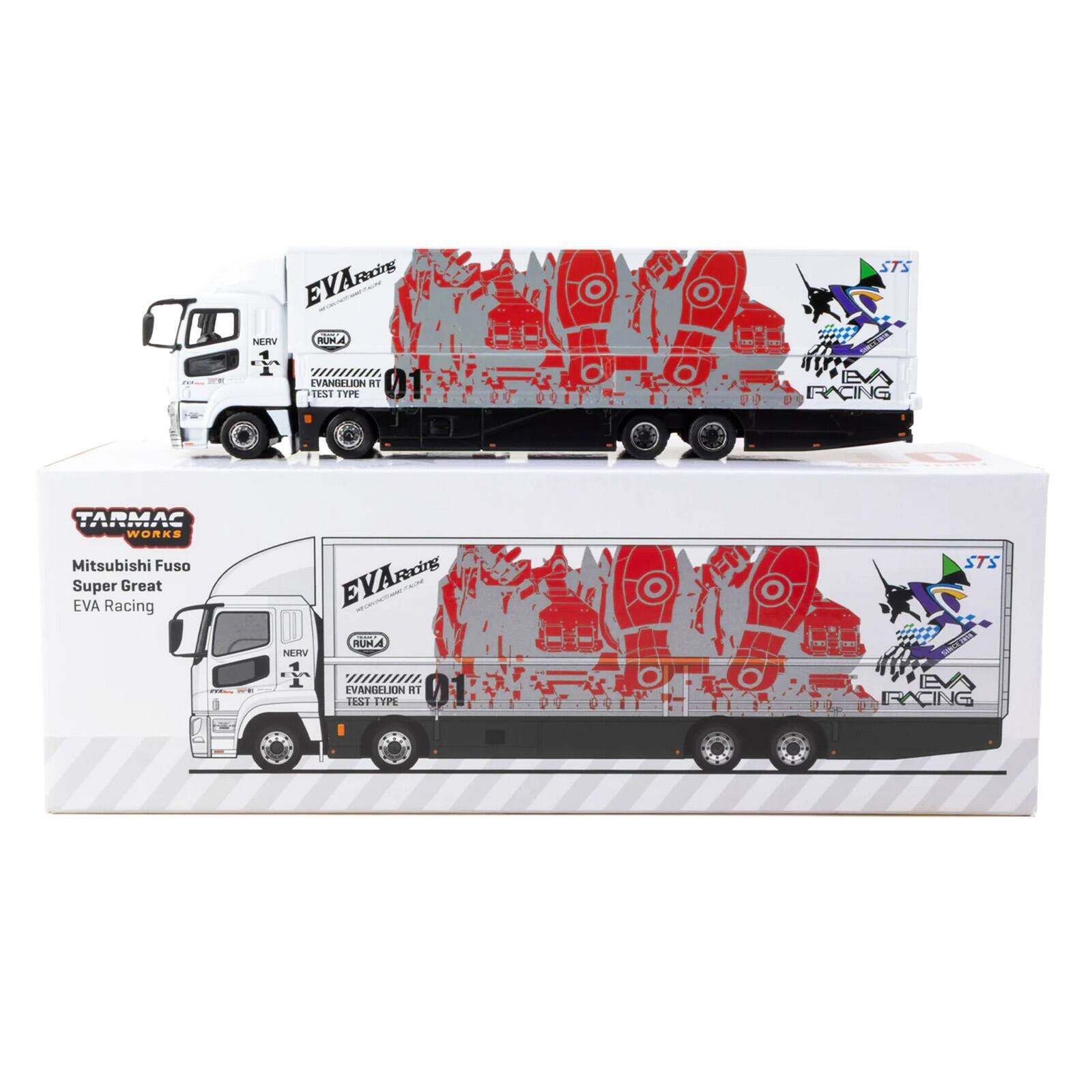 EVA Racing  
NERV  
RUNA  
EVANGELION RT TEST TYPE  
STS SINCE IVIE EVA RACING  
TARMAC WORKS Mitsubishi Fuso Super Great EVA Racing  
EVA Racing  
RUNA  
NERV  
EVANGELION RT TEST TYPE  
STS SINCE ENTA EVA RACING