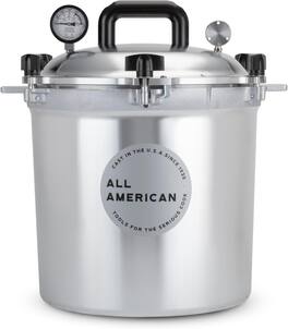 All American - 1930: 25qt Pressure Cooker/Canner Suitable for Gas or Electric Stoves - Made in the USA - Stainless Steel